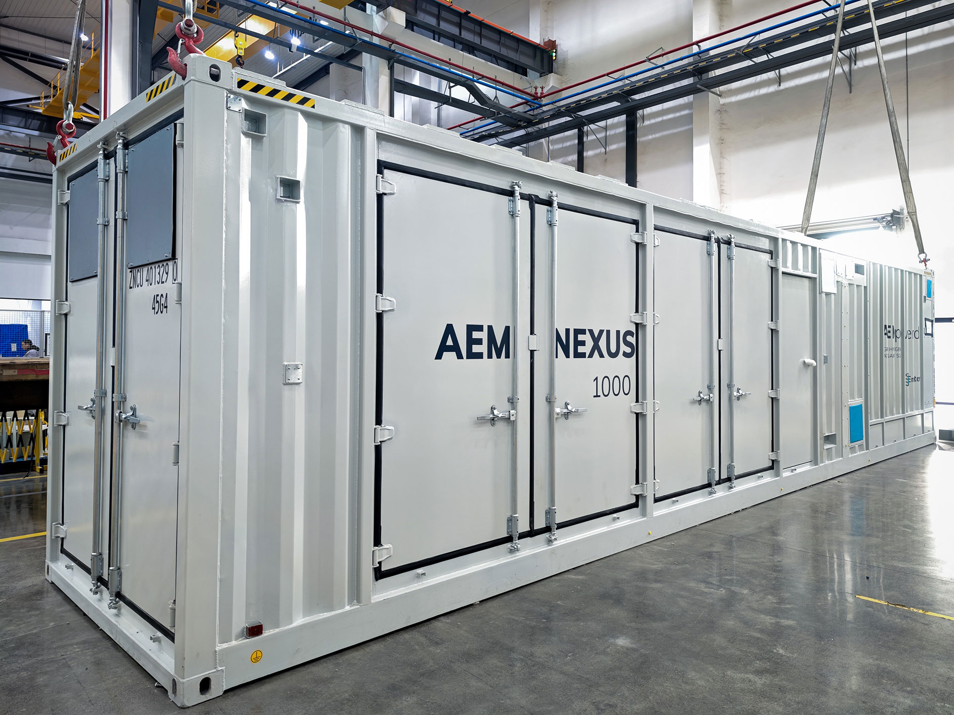 Enapter AEM Nexus 1000 on-site hydrogen system at Cogne Acciai Speciali